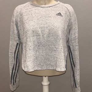 adidas Gray Crew Neck Sweater